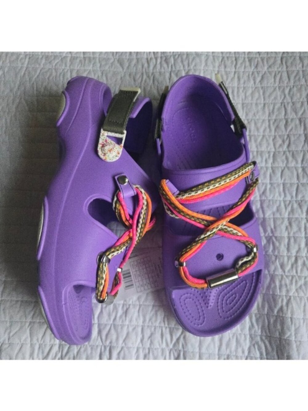 Crocs All Terrain Festival Sandals Men 12 Purple New 042026 - Picture 3 of 8